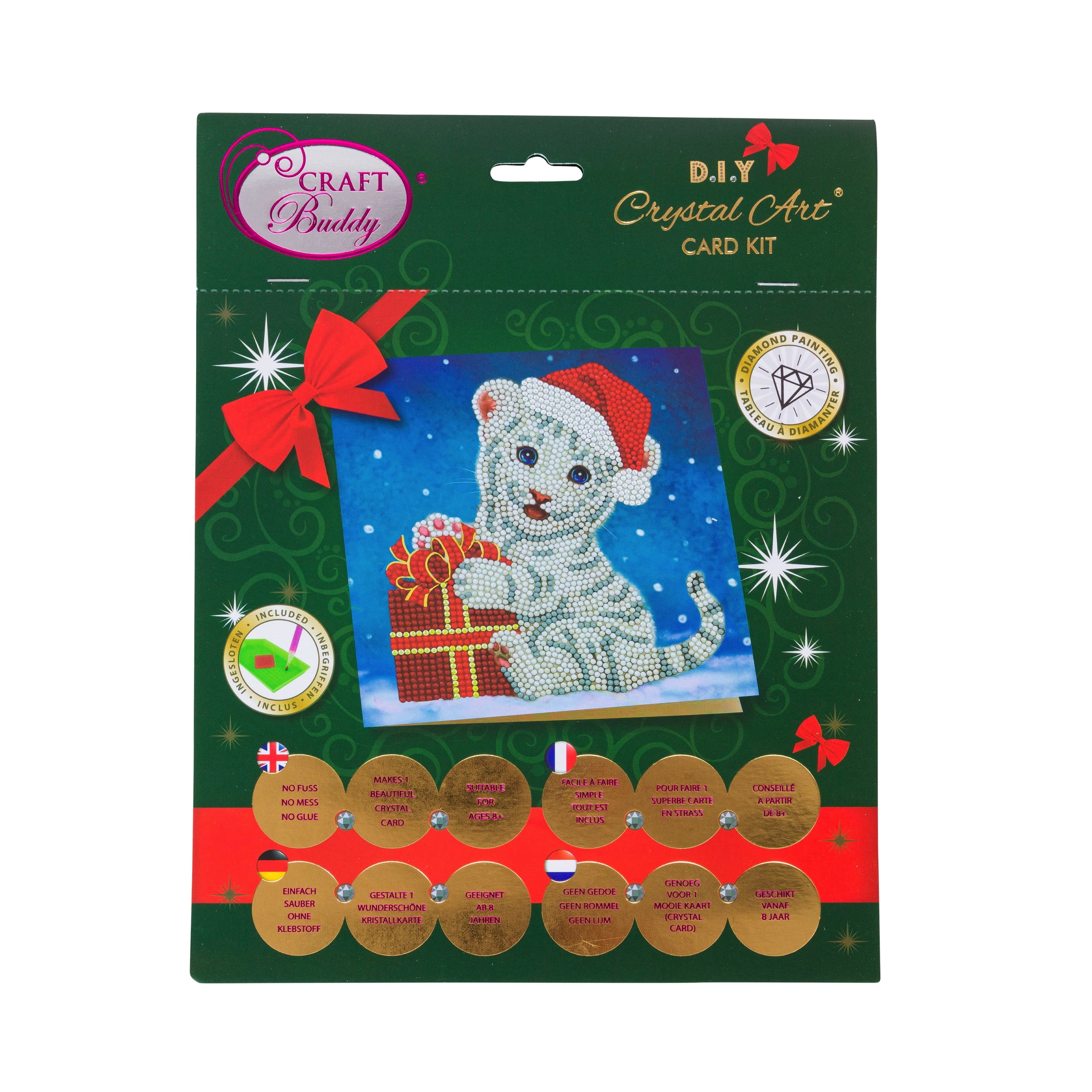 Santa Diamond Art Card Kit by Make Market® Christmas-Christmas Crafts 