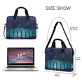 thumbnail image 3 of FORMRS 16" Laptop Bag Carrying Sleeve Case with Handle Travel Shoulder Briefcase, Purple Moonlight Forest, 3 of 8