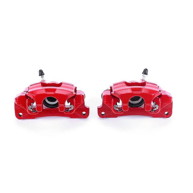 Power Stop Rear Pair of Red Powder Coated Calipers S2610