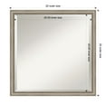 thumbnail image 2 of Amanti Art Salon Scoop Pewter Beveled Wood Wall Mirror 22 x 22 in., 2 of 10