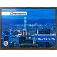 thumbnail image 3 of ArtToFrames 26.75x19.75 Inch - 68x50 CM Gold Puzzle Frame for 1000 piece Puzzles.1.38 Inch Custom Wood Puzzle Frames, Gold with Burgundy Panel - Comes with Economy Acrylic, 3 of 6