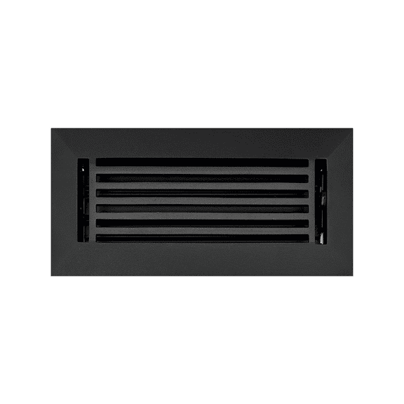 Linear 3"x10-" Solid Cast Aluminum Air Supply louvered Vent | Powder Coated