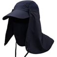thumbnail image 1 of Sombrero para el sol, protección UV de 360 ° con cuello extraíble Sombreros para el sol de verano para viajes Camping Senderismo Pesca Caza, Sombrero de pesca al aire libre unisex Azul marino BANYUO Electrónica, 1 of 3
