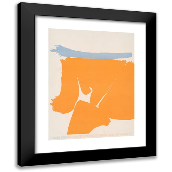 Friedel Dzubas 12x14 Black Modern Framed Museum Art Print Titled - Friedel Dzubas (1960-1970)