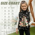 thumbnail image 6 of Xoenoiee Christmas Cat Tree Snowflake Print Jacket for Teen Girls Xmas Sleeveless Fleece Vest Full Zipper Stand Collar Jacket Warm Outwear Teen Winter Clothes, Size 11-12 Years, 6 of 7