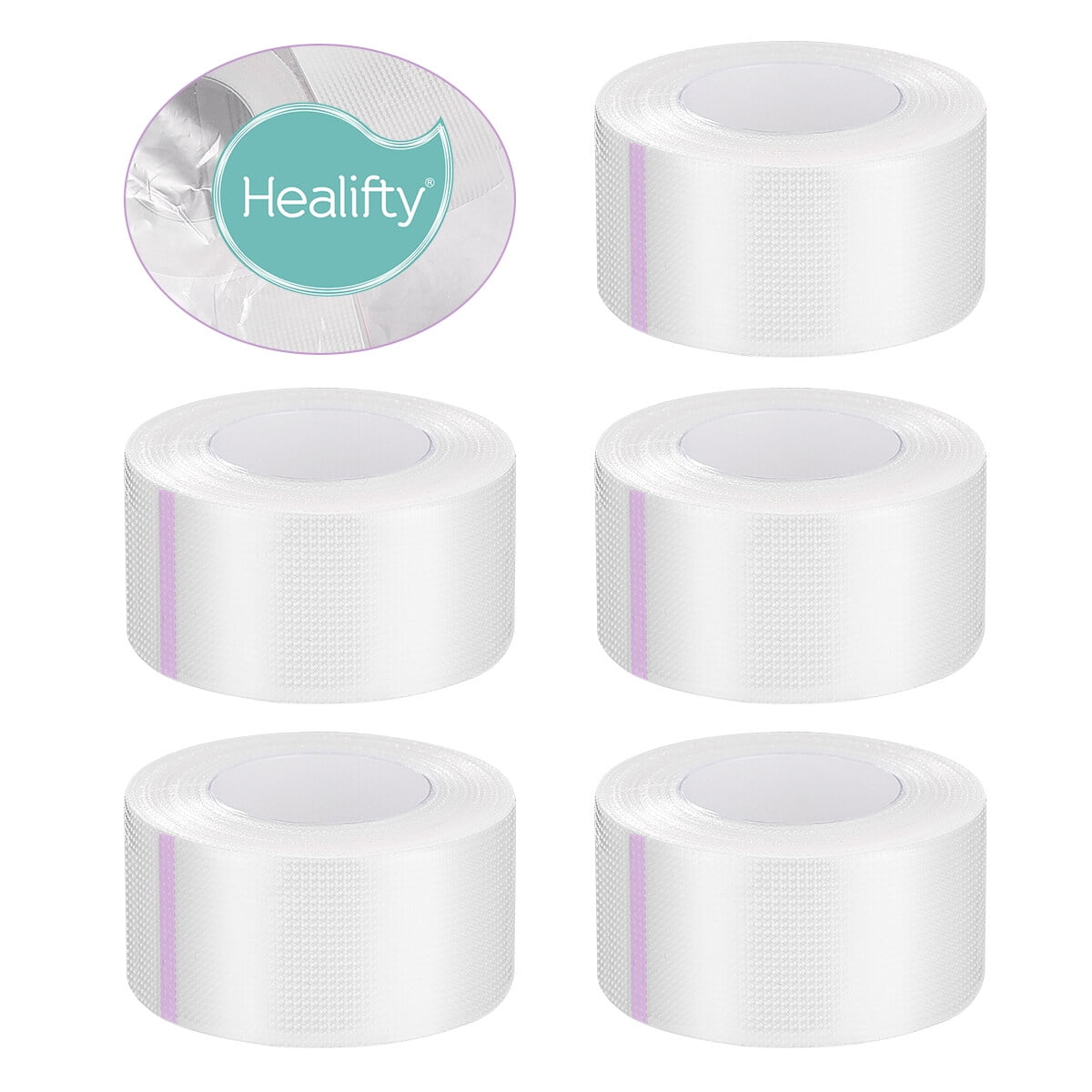 Shuliwen medical tape 6 Rolls Medical Tape Pressure Sensitive Skin Tape Clear Surgical Tape PE Microporous First Aid Tape