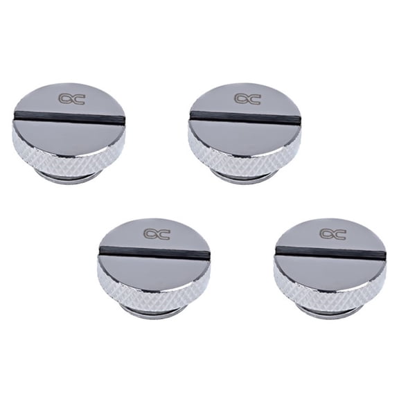 Alphacool Eiszapfen G1/4" Plug, Chrome, 4-pack