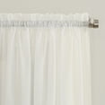 thumbnail image 5 of No. 918 Jillian Crushed Voile Sheer Rod Pocket Curtain Panel, 51"x120", Eggshell, 5 of 5