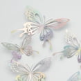 thumbnail image 6 of VerPetridure Metal Texture 3D Hollow Simulation Butterfly Hb019 Silver 3D Flying Hollow Butterfly Home Decoration Festive Party Layout Cardboard Butterfly Wall Sticker, 6 of 9