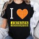 thumbnail image 1 of Playera de Mujer 100% Algodón con Diseño Waffle "I Heart Jesus" - Tema Cristiano, 1 of 7