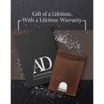 thumbnail image 6 of Slim Leather Wallet for Men – RFID Blocking Minimalist Front Pocket Wallet with Money Clip – Genuine Leather Bifold Card Holder – Gift-Ready, 6 of 6