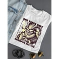 thumbnail image 3 of Bad Vibes Only Creepy Krampus Holiday Women's T-shirt, 3 of 4