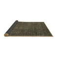 thumbnail image 2 of Ahgly Company Indoor Round Abstract Brown Modern Area Rugs, 4' Round, 2 of 4