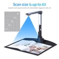 thumbnail image 2 of BK52 Portable Book & Document Camera Scanner, Capture A3 HD USB 2.0 Scanner With LED Light For ID Cards Passport Books Watermark ,Easy to Use, 2 of 7