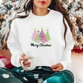 thumbnail image 4 of Craaazy Women's Christmas Shirt Long Sleeve Merry Christmas Sweatshirts Casual Pullover Tops Gifts, 4 of 9