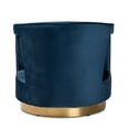 thumbnail image 5 of Baxton Studio Neville Tub Chair, Navy Blue and Gold, 5 of 9