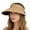 Khaki, variant on Wide Brim Mesh Sun Hat Lightweight Breathable Visor for Outdoor Beach Travel Cycling Wear