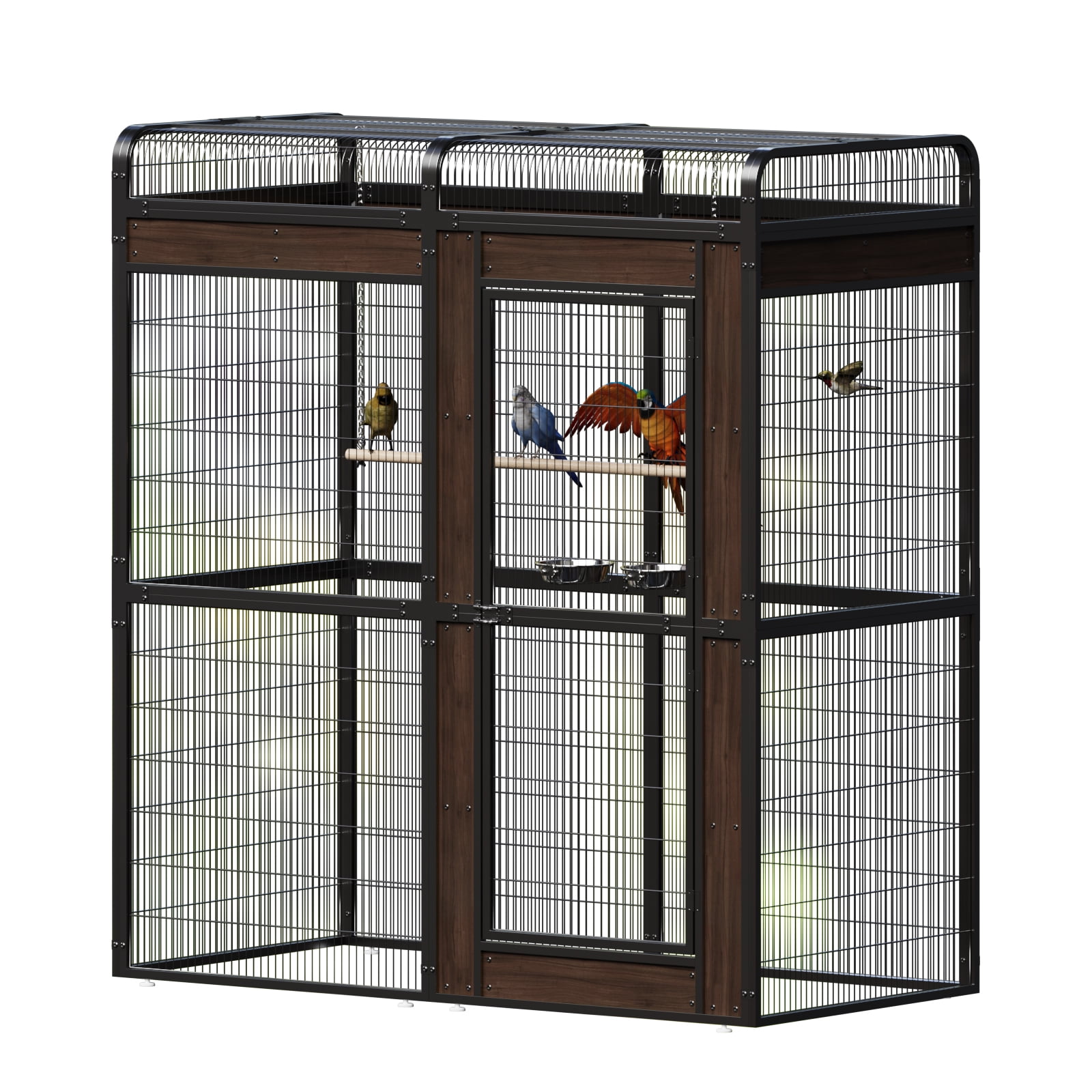Walnest (69in) Large Birdcage Heavy Duty Bird Aviary with 2 Feeding Bowls& Feedable Door for Parrot Eagle Pigeon Hornbill