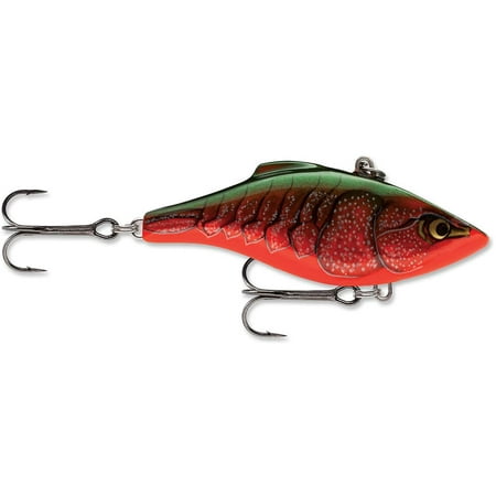 Rapala RNR05RCW Rattlin Rapala Lipless Crankbait Fishing Lure 2 3/8 oz Red