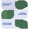 thumbnail image 5 of ModFusion 2-Pack 8×4×2 ft Raised Garden Bed Kit with Reinforcement Bars, Safety Rubber Edging, Corrugated Galvanized Metal Steel, 479-Gallon Outdoor Planters, Green, 5 of 10