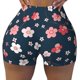 thumbnail image 2 of Balery Cherry Blossoms Pantalones cortos de entrenamiento estampados para mujer, sin costuras, ajustados, para gimnasio, yoga, correr, deportes, ejercicio activo, fitness.-Large, 2 of 8