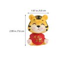 thumbnail image 2 of 2Pcs Tiger Animal Resin Automobile Decorations Animal Doll Decor Home Adornments (Red), 2 of 8