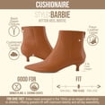 thumbnail image 3 of Cushionaire Barbi Women's Kitten Heel Dress Bootie – Soft Vegan Leather, Memory Foam Padded Insoles and Back Zipper, Spring Boots for Women, 3 of 17