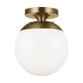 thumbnail image 1 of Sea Gull Leo - Hanging Globe Ceiling Light in Satin Brass, 1 of 2
