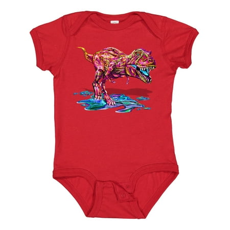 

Inktastic Colorful T-Rex Gift Baby Boy or Baby Girl Bodysuit