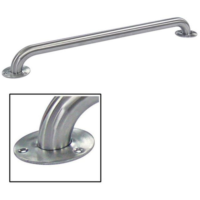 Kingston Brass GB1436ES 38 Inch Exposed Flange Ada Grab Bar - Stainless Steel