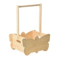 thumbnail image 1 of Armario de ducha de madera, cesta de almacenamiento, cesta de regalo, caja de bienvenida con asa para baberos, padres, trajes de niño y niña recién na, 1 of 9