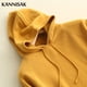 thumbnail image 2 of Suéter de otoño e invierno para mujer, novedad de 2024, jersey liso de manga larga con capucha, jerséis de punto holgados e informales de moda coreana para mujer, 2 of 5