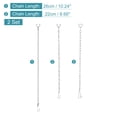 thumbnail image 2 of Unique Bargains Toilet Handle Lever Lift Flush Replacement 3 Styles Toilet Flapper Chain 2 Set, 2 of 5