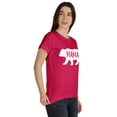 thumbnail image 2 of Inkmeso T-Shirt Graphique à Col Rond Maman Ours Manches Courtes Femme Coton Tee Décontracté, 2 of 8