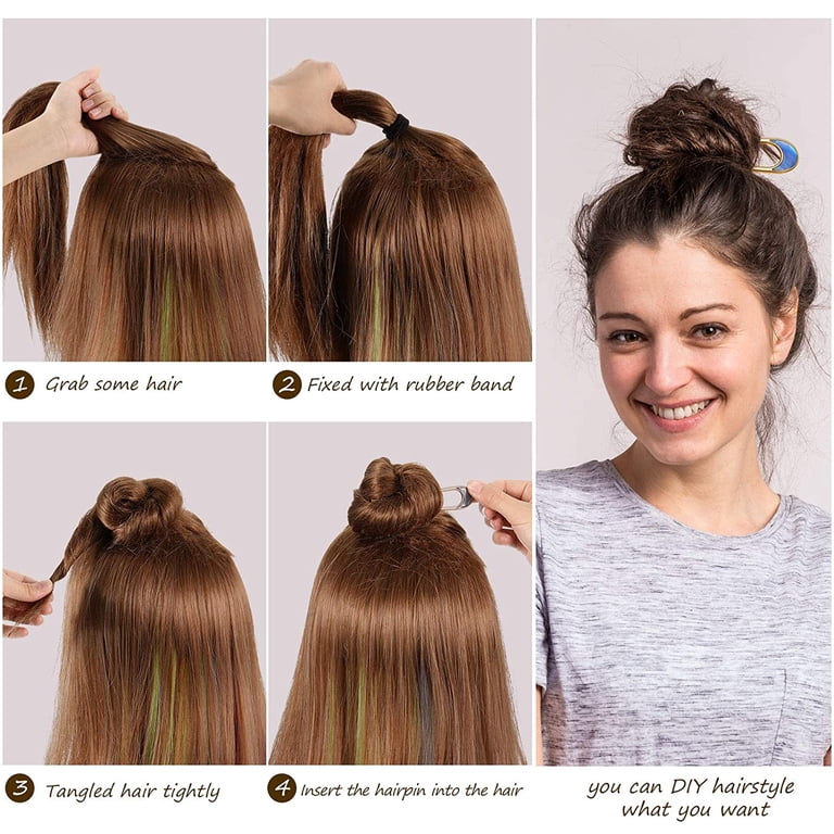 Fashion Metal Hair Sticks for Women Shell Hair Clip Pins 