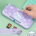 thumbnail image 6 of KOMI Protective Case Design for Switch Lite, TPU Cover Case Cute Rabbit Animal Pattern Shock-Absorption Design Hard Cover with 2 pcs Thumb Grips - Purple Rabbit, 6 of 8