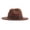 Brown, variant on Women Men Bucket Hat Leopard Western Wide Brim Solid Color Casual Cap