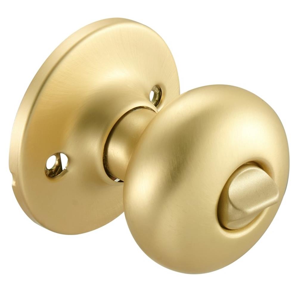 Design House 726968 Cambridge Privacy Bed and Bath Door Knob Satin Gold