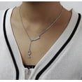 thumbnail image 3 of Wine Glass Necklace, Women's Exquisite Bohemian Silver Wine Glass Lasso Necklace Wine Bottle Jewelry - Birthday Gift for Friends, 3 of 5