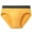 Yellow, variant on UVEASISHA Men's Briefs Cotton Low Rise Underwear Elastic Waistband Triangle Panties Gray L