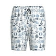 thumbnail image 4 of Wukai Dock Rudder Men’s Short Pajama Pants With Pockets Soft Sleep Pj Shorts for Men-XX-Large, 4 of 6