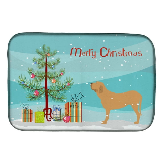 Fila Brasileiro Merry Christmas Tree Dish Drying Mat