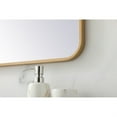 thumbnail image 5 of Soft corner metal rectangular mirror 27x36 inch in Brass, 5 of 5