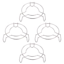 4 Pcs Stove Stand Rack L Brackets Heavy Duty Cooking Steam Stainless Steel Round