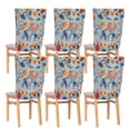 thumbnail image 6 of Decorative Chair Back Cover One Size x6 Chair Cover Dining Chair Slipcovers Chair Back Decoration Festival Chair Decoration Colorful Pretty Elephant, 6 of 6