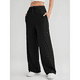 thumbnail image 2 of Pantalones Deportivos Holgados de Cintura Alta para Mujer, Color Negro, Talla S, 2 of 4