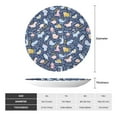 thumbnail image 2 of Balery Cute Baby Animals Print Bone China Decorative Plate Ceramic Dinner Plates Art Crafts with Display Stand-7in, 2 of 6