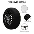 thumbnail image 2 of Goofa Sunshine Cloud Cute Cat Pattern Universal Tire Cover for Jeep, SUV, Truck, and Trailer – Waterproof, UV-Resistant,Easy to Install, Fits 14"-17" Tires-17 inch, 2 of 6