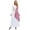 Pink, variant on zdhoor Womens Roman Greek Beauty Toga Dress Overlay Gold Trim Dress Robe Sky Blue XXL