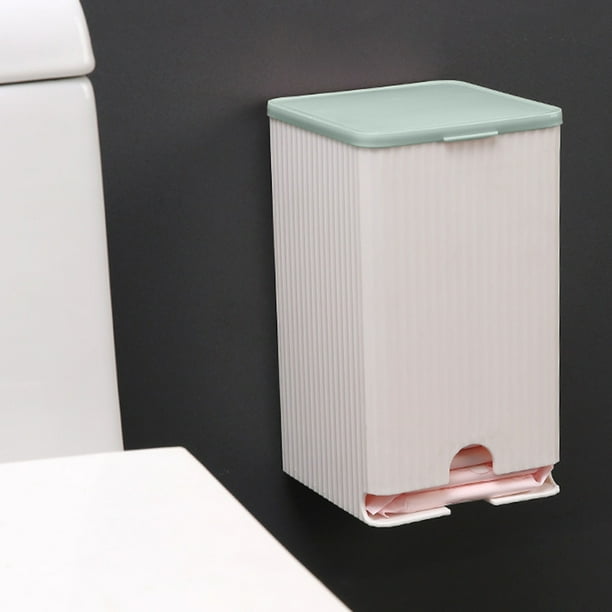 Organizador de toallas sanitarias de pared para baño, organizador de toallas sanitarias de gran capacidad, caja de hisopos multifuncional, caja de pañuelos, organizador multifuncional de pared